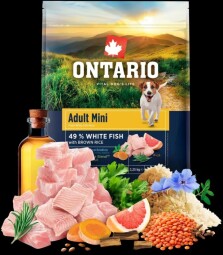 Ontario Adult Mini Fish & Brown Rice 2,25kg 